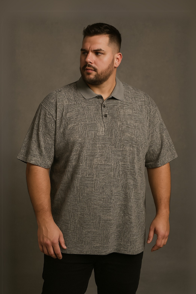 Playera Polo Textura Hombre