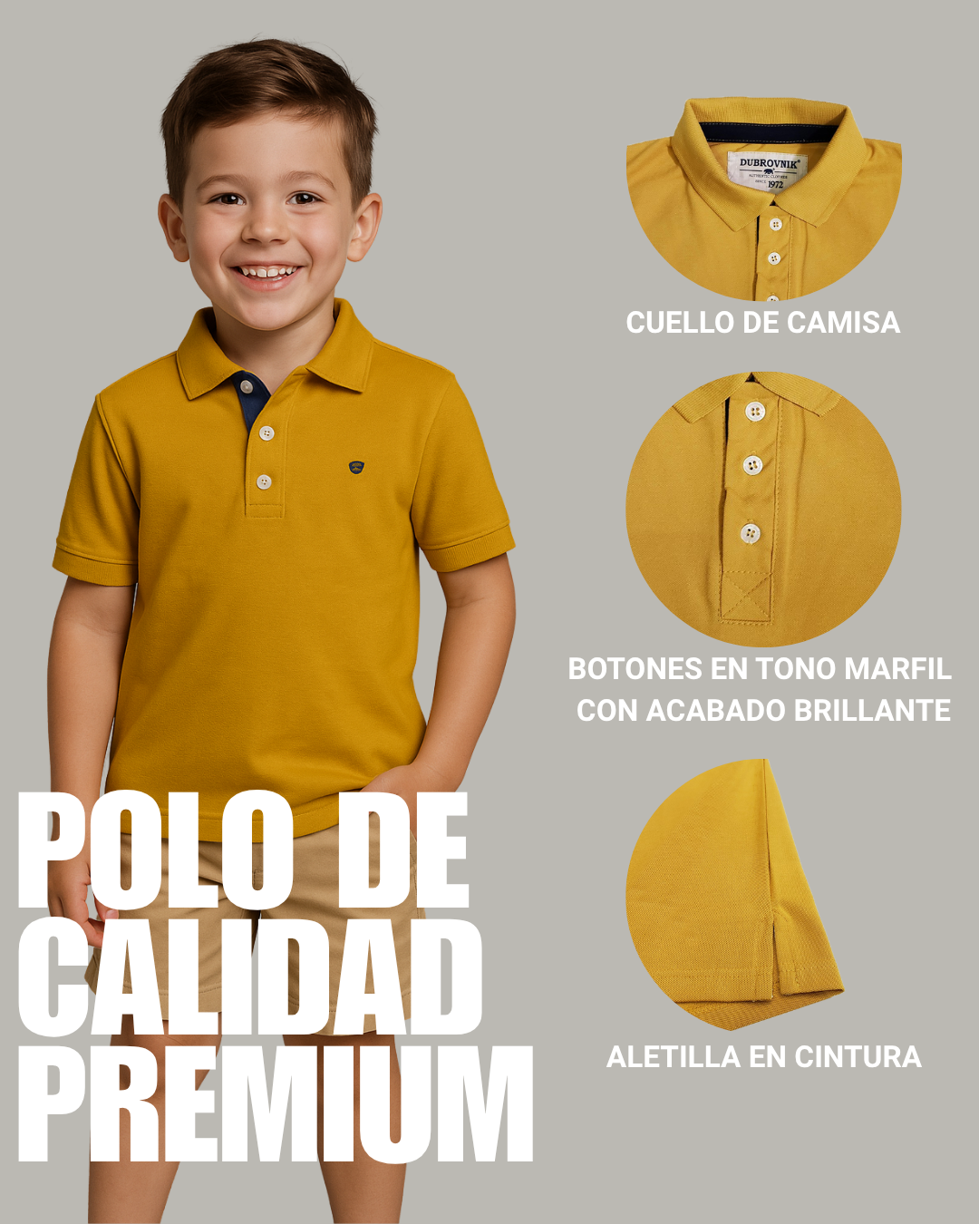 Polo Jaspe Niños