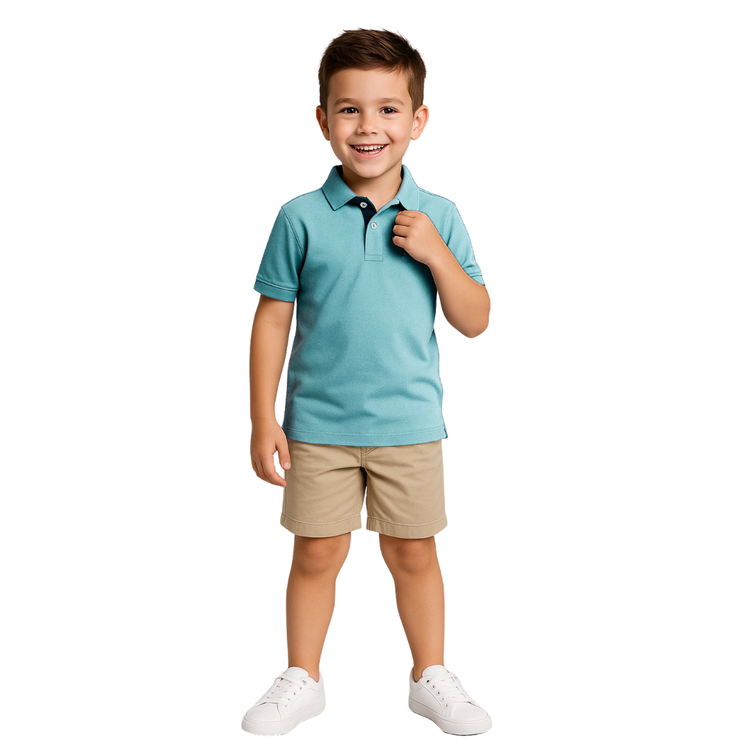 Polo Básico Celeste Niño