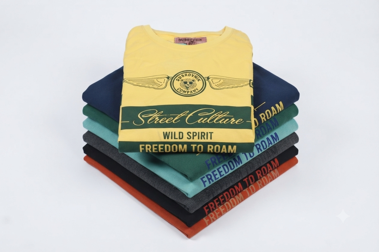 Playera Hombre Talla Extra Estilo Urbano Estampado Frontal Dubrovnik