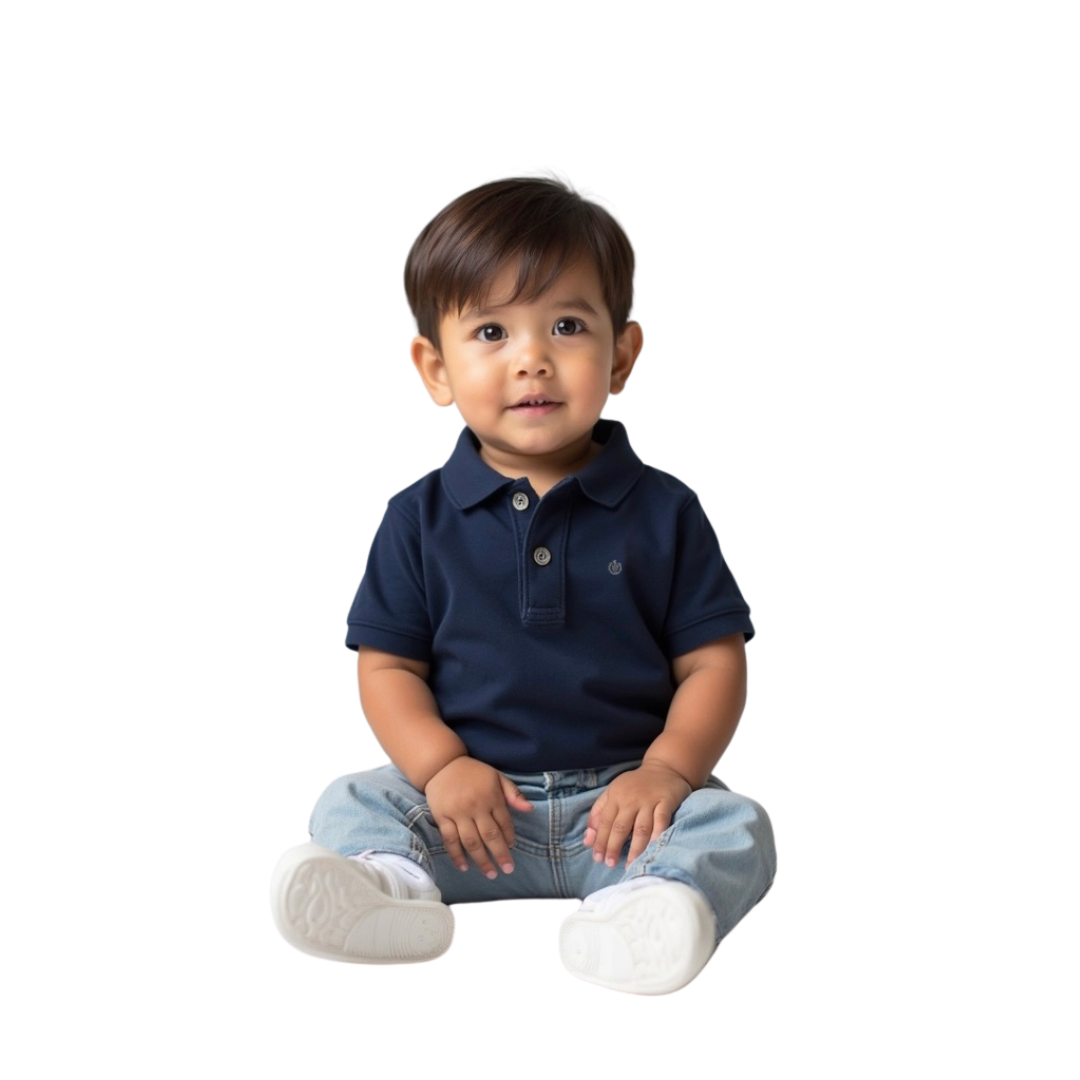 Polo Básico Marino Niño
