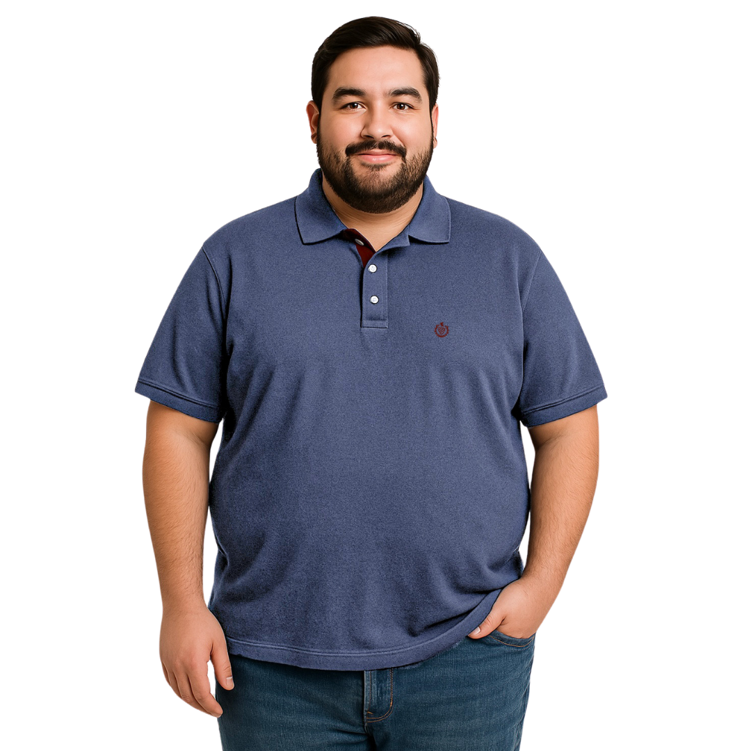 Playera Polo Mezclilla Hombre