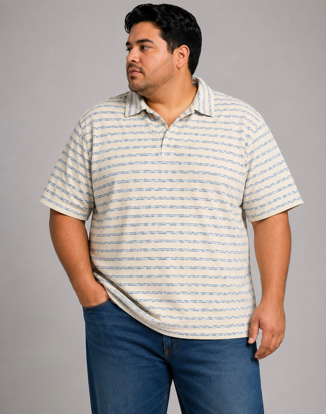 Polo Texturizado a Rayas para Hombre Dubrovnik