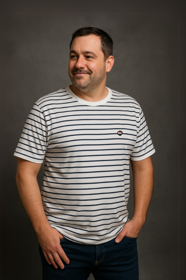 Playera Dubrovnik Rayas