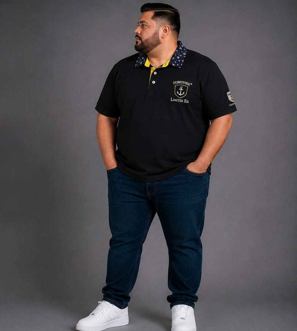 Polo Náutico con Cuello en Contraste para Hombre Dubrovnik