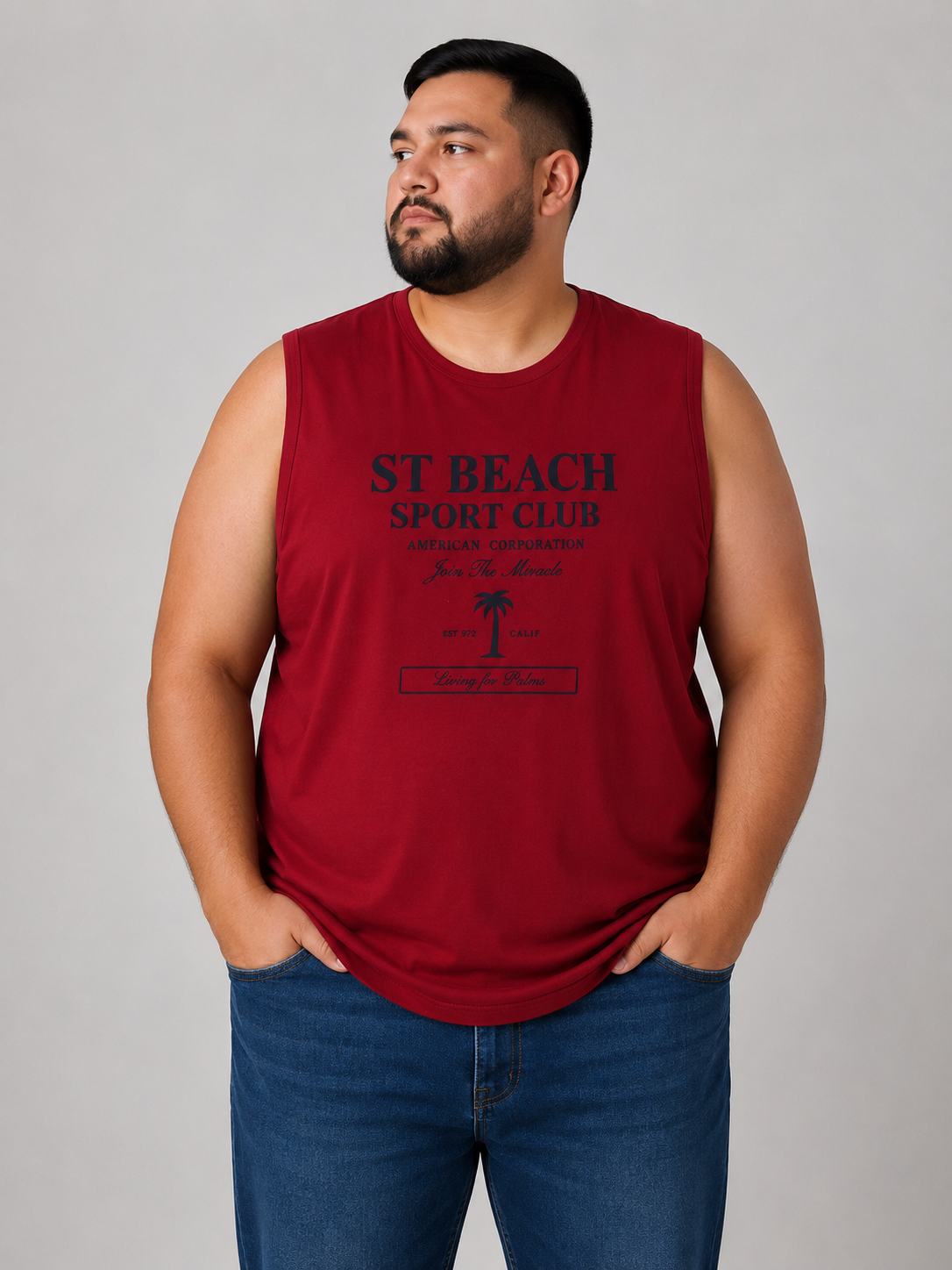Camiseta Sin Mangas ST Beach para Hombre Dubrovnik