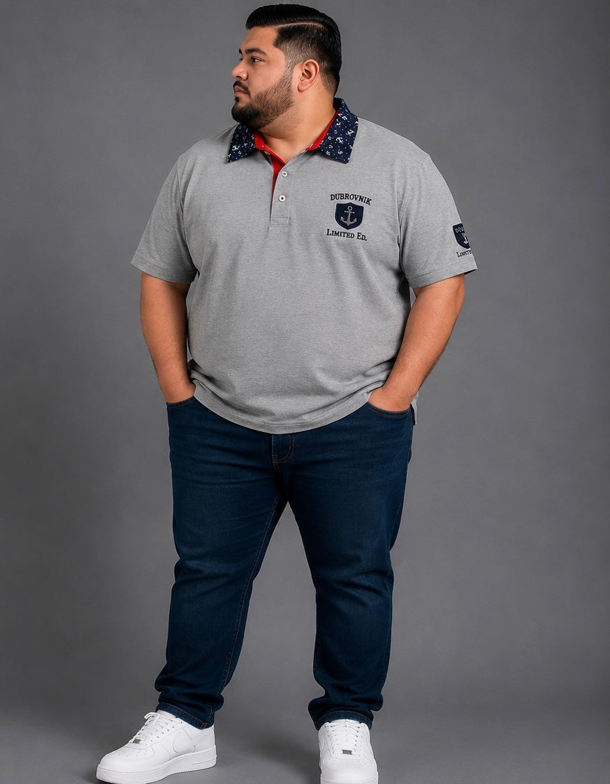 Polo Náutico con Cuello en Contraste para Hombre Dubrovnik