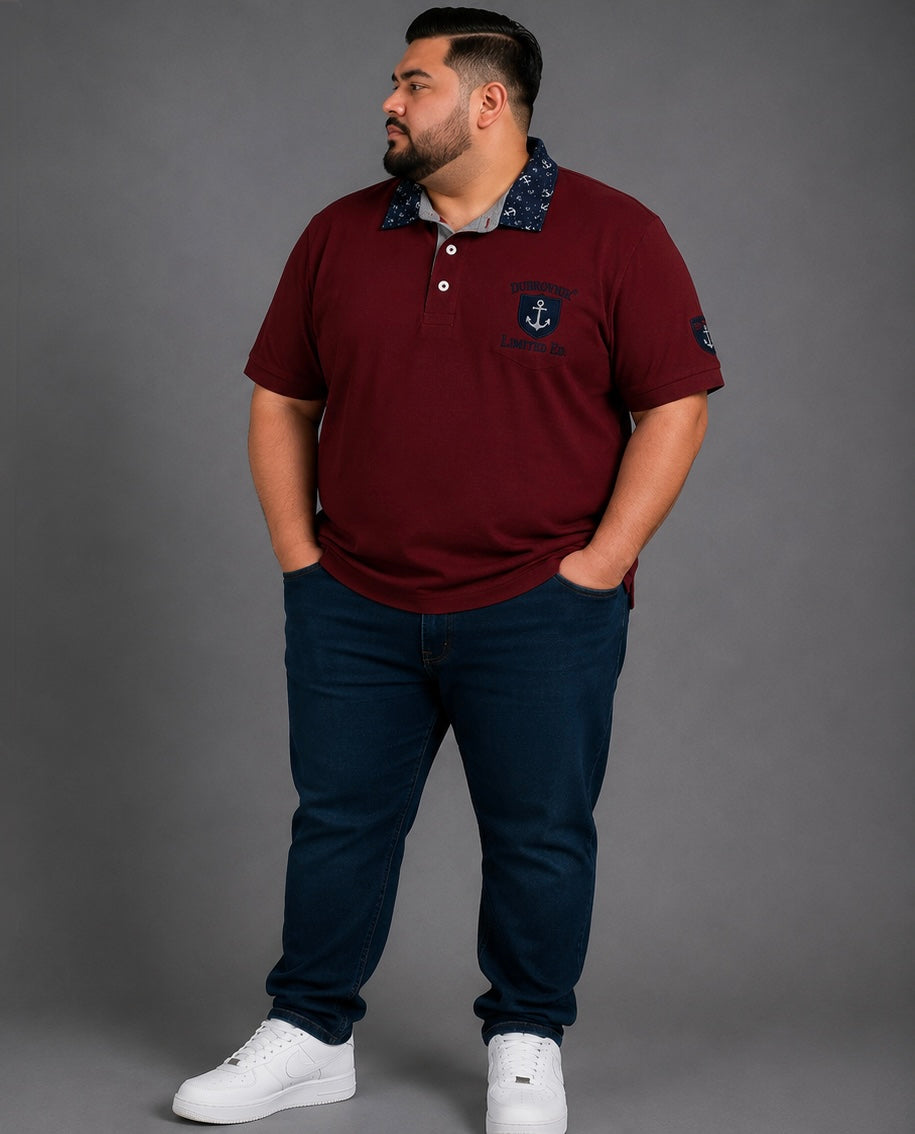 Polo Náutico con Cuello en Contraste para Hombre Dubrovnik