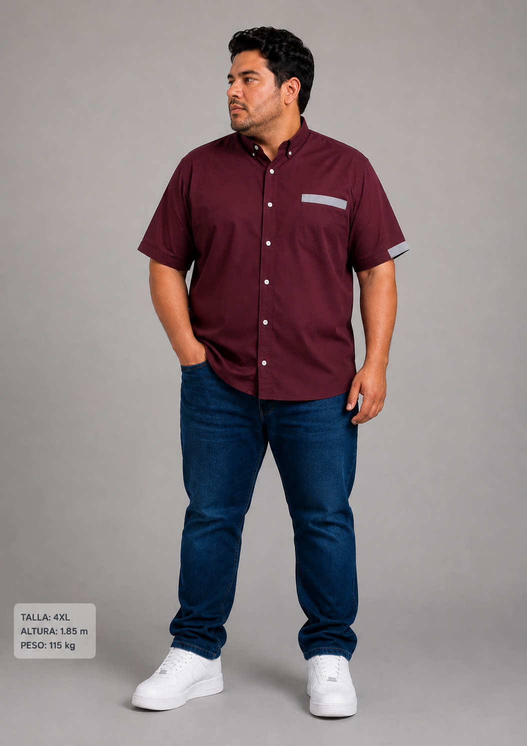 Camisa Manga Corta para Hombre Tallas Grandes Dubrovnik