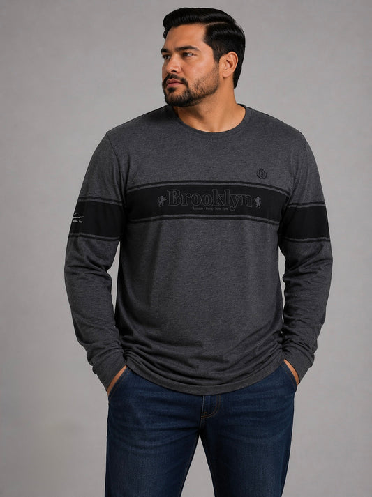 Camiseta Brooklyn de Manga Larga para Hombre Talla Extra Dubrovnik