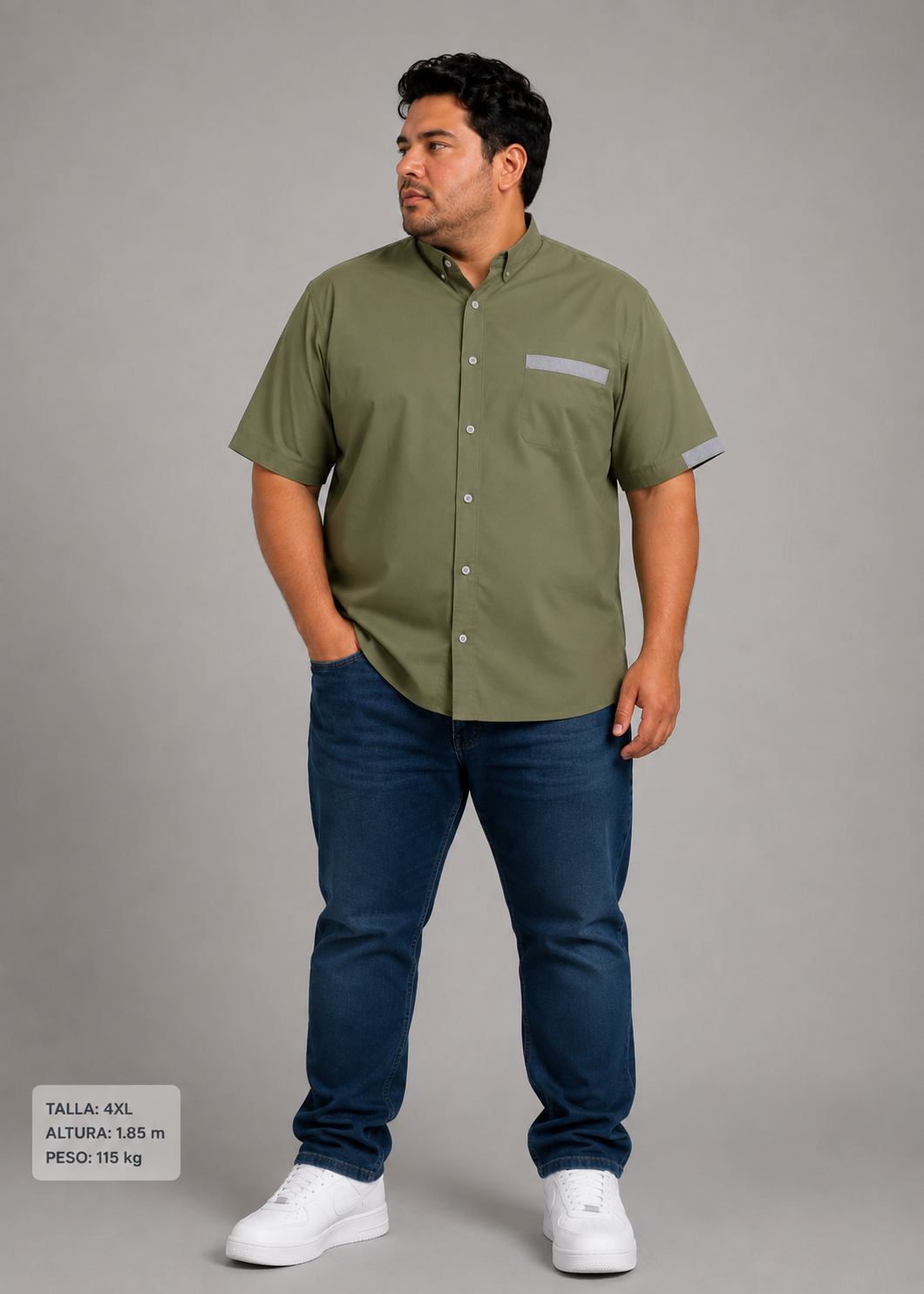 Camisa Manga Corta para Hombre Tallas Grandes Dubrovnik