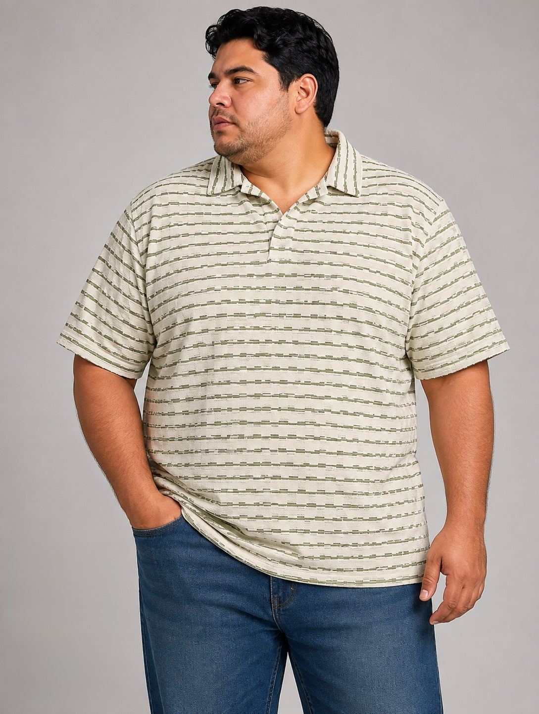 Polo Texturizado a Rayas para Hombre Dubrovnik