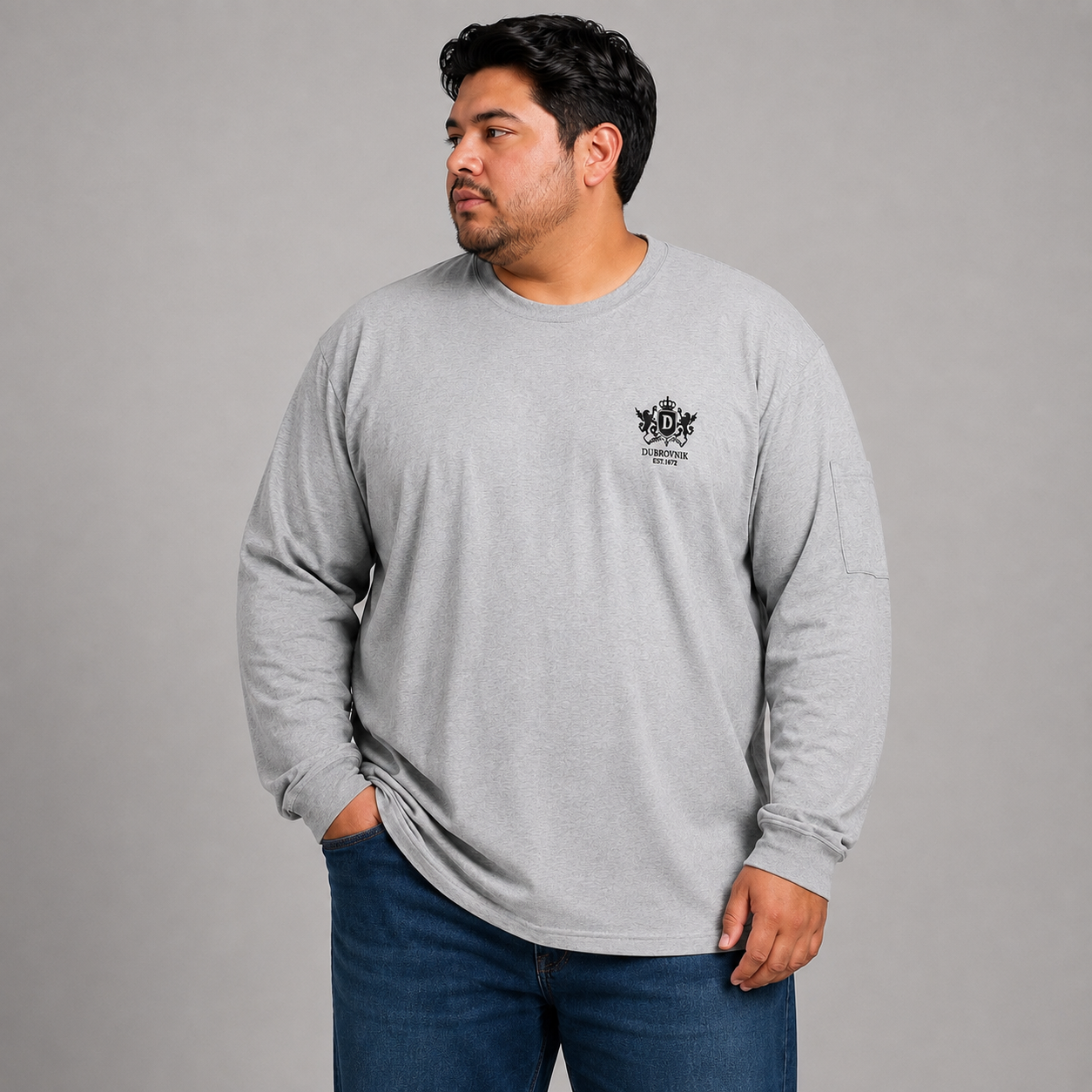Playera Manga Larga para Hombre Dubrovnik Dubrovnik
