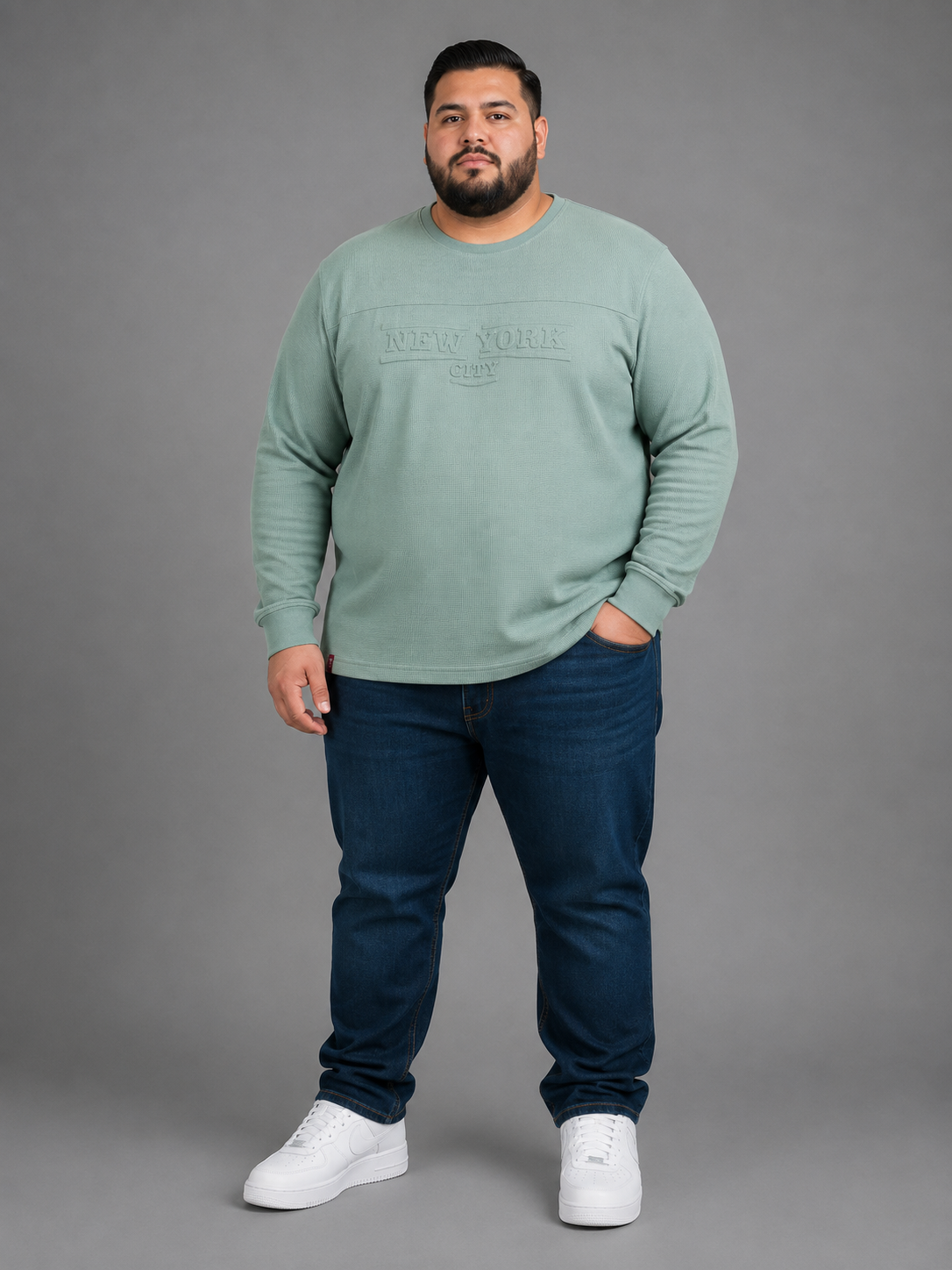 Playera Manga Larga New York City para Hombre – Tallas Grandes Dubrovnik