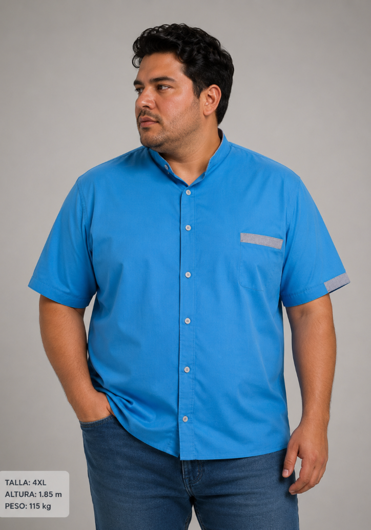Camisa Manga Corta para Hombre Tallas Grandes Dubrovnik
