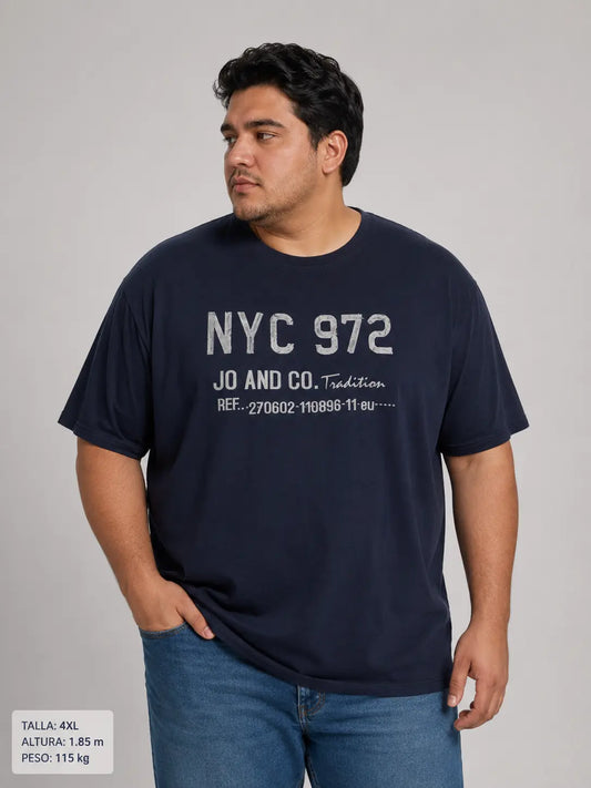 Playera Casual con Estampado Gráfico NYC 927 Dubrovnik