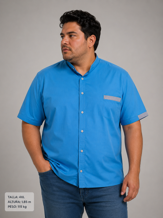 Camisa Tipo Cuello Mao Manga Corta Talla Extra Dubrovnik