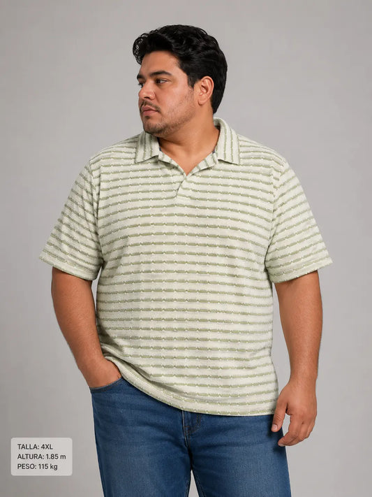 Playera Polo a Rayas con Cuello y Botones Dubrovnik