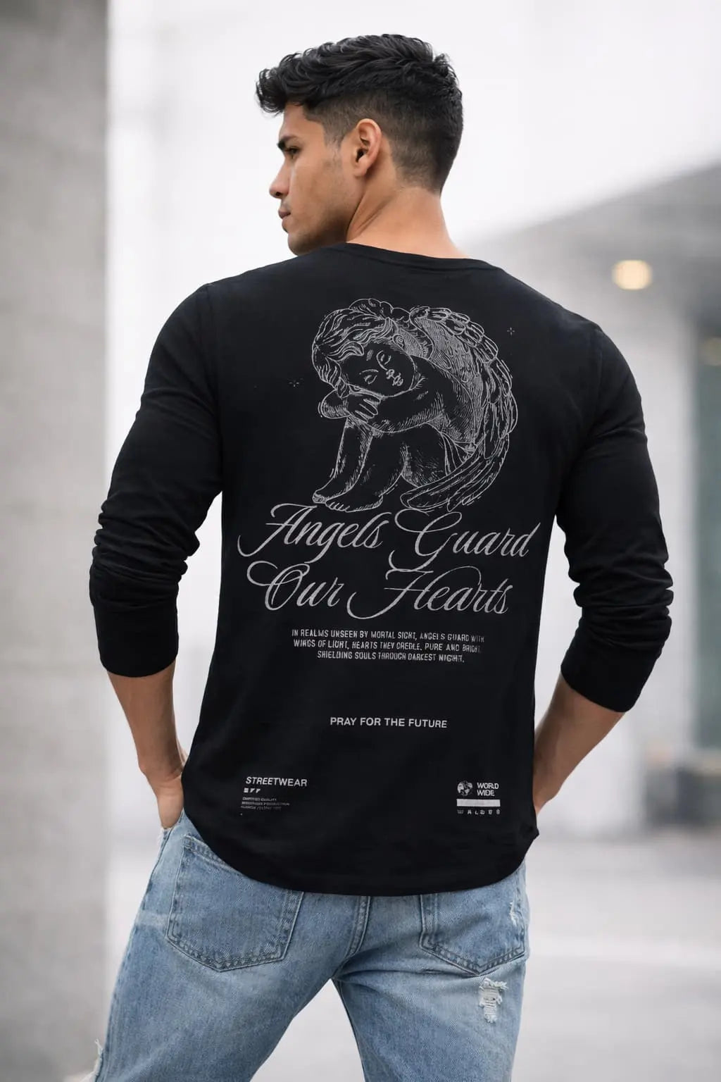 Playera Oversize De Caballero Manga Larga Diseño Exclusivo Dubrovnik