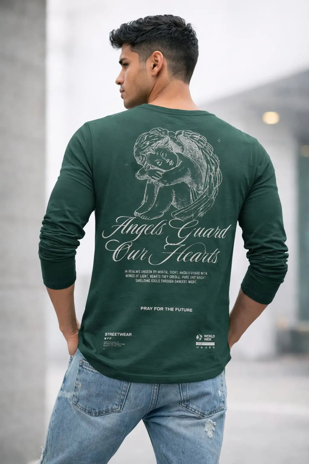 Playera Oversize De Caballero Manga Larga Diseño Exclusivo Dubrovnik
