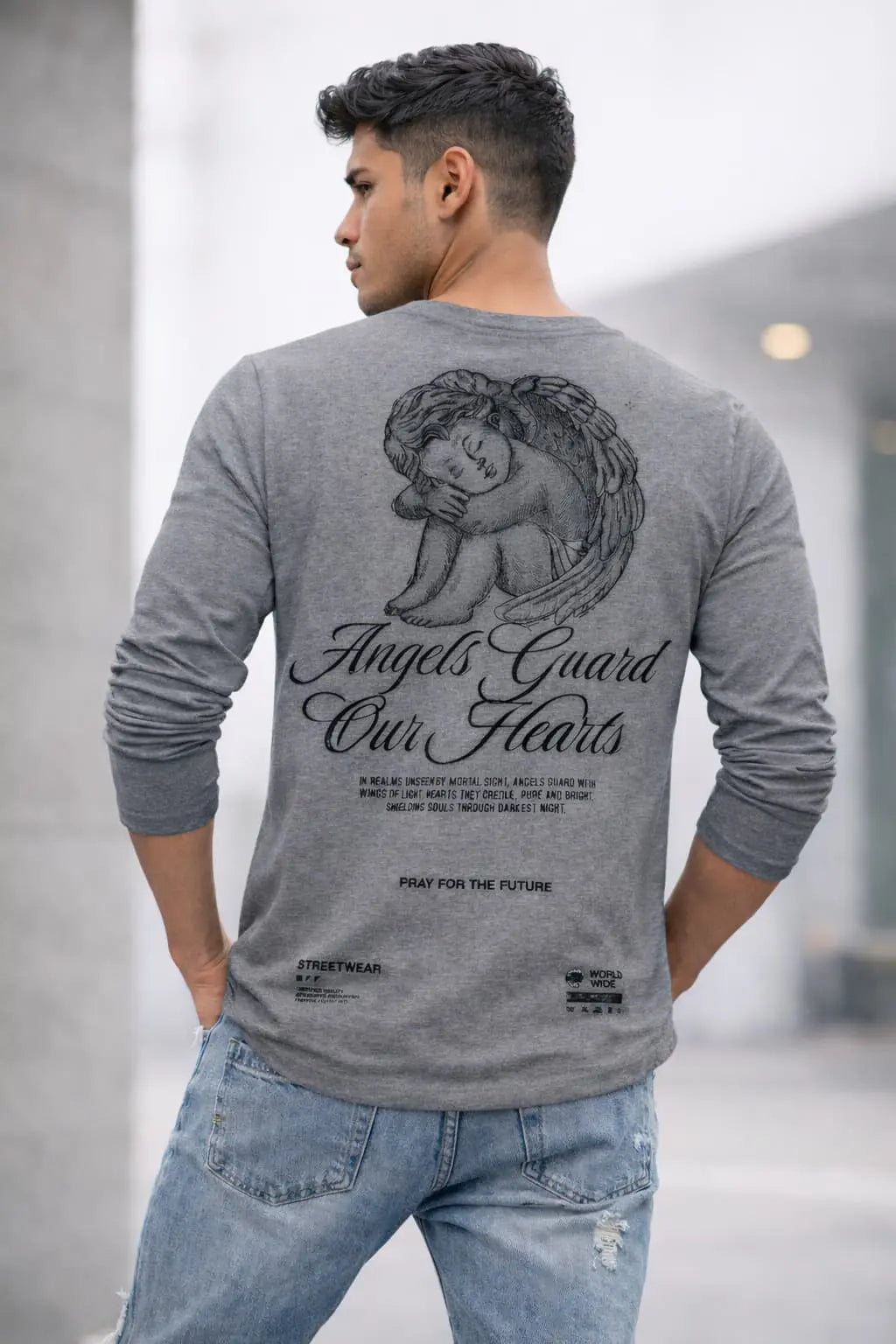 Playera Oversize De Caballero Manga Larga Diseño Exclusivo Dubrovnik