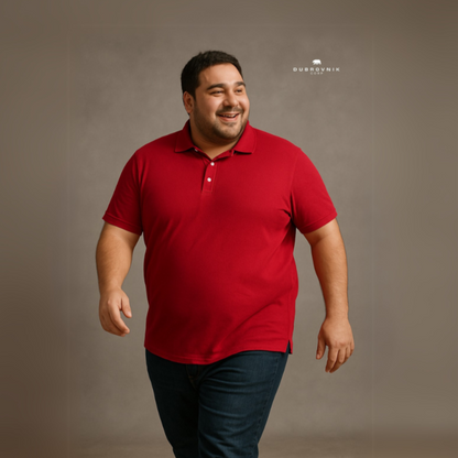 Playera Polo Rojo Hombre