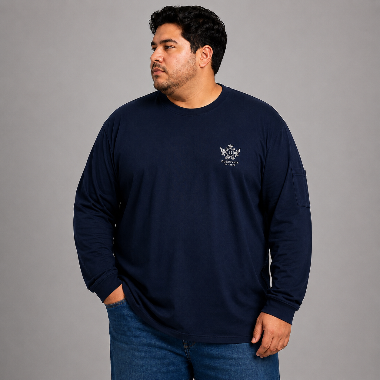 Playera Manga Larga para Hombre Dubrovnik Dubrovnik