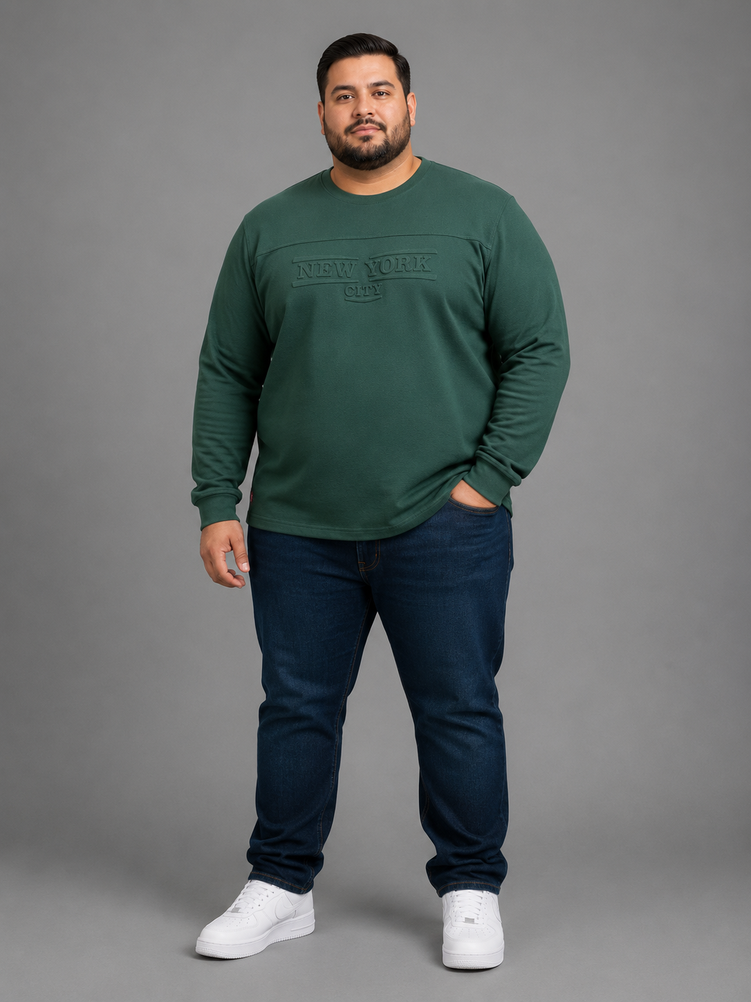 Playera Manga Larga New York City para Hombre – Tallas Grandes Dubrovnik
