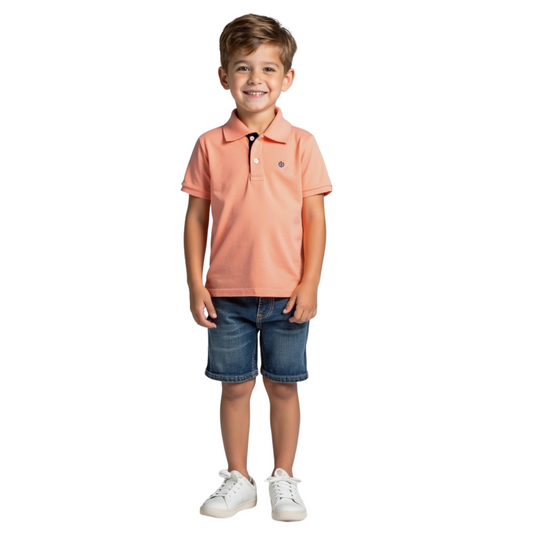 Polo Básico Melon Niño