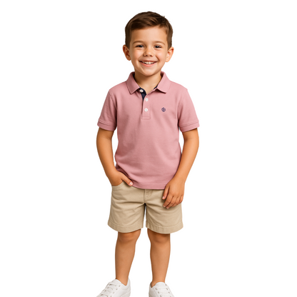 Polo Básico Palo de Rosa Niño