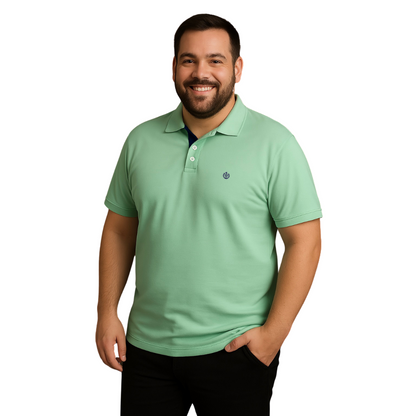 Playera Polo Verde Pistache Hombre