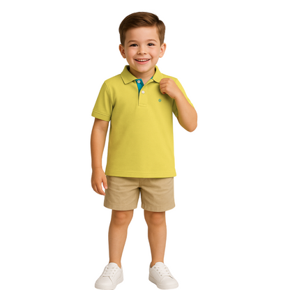 Polo Básico Vainilla Niño