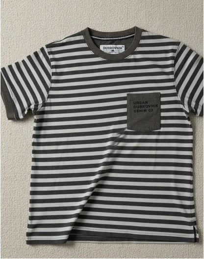 Playera Urban Dubrovnik Denim Rayada Con Bolsillo Dubrovnik
