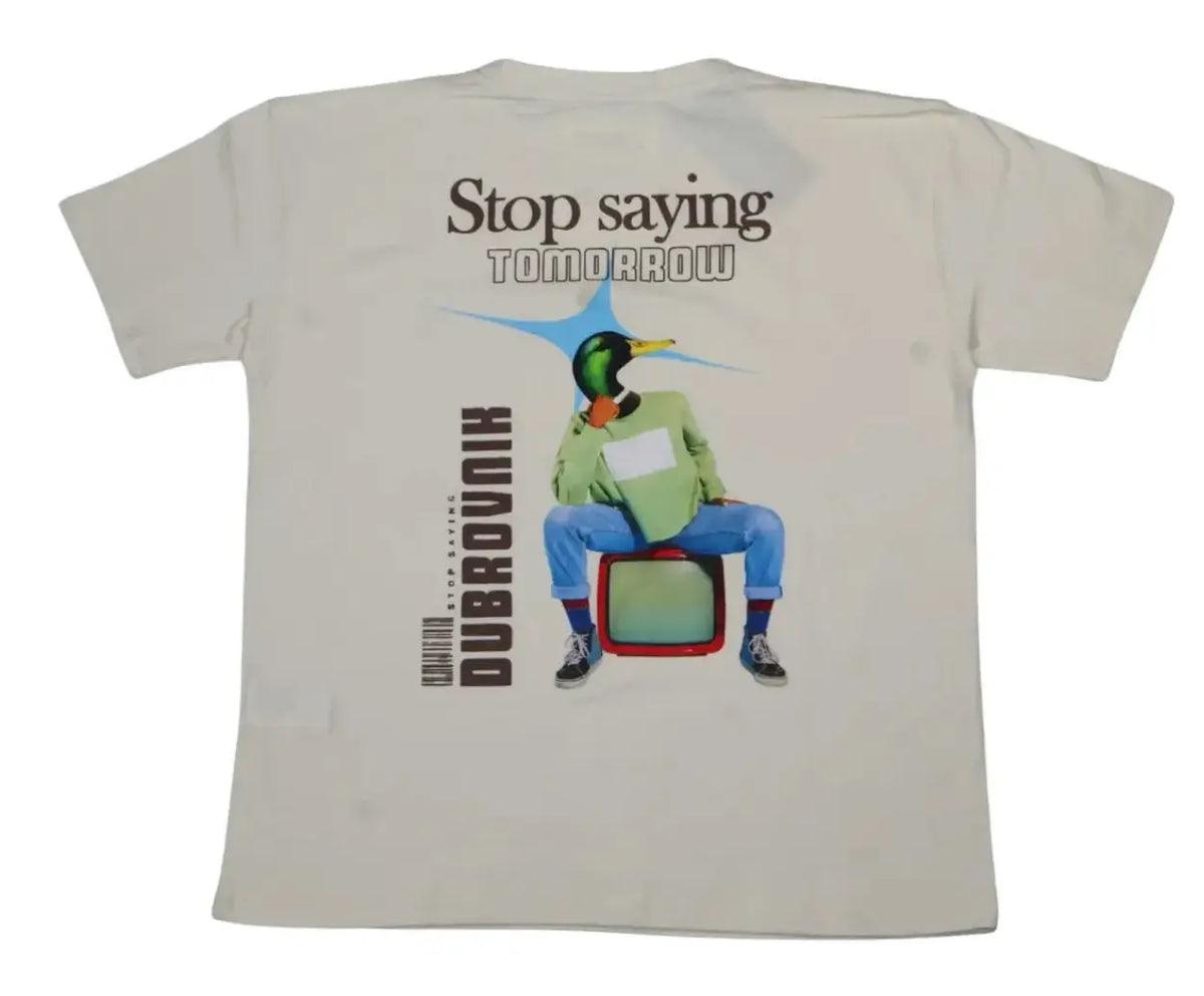 Playera Oversize Stop Saying Tomorrow | Diseño Urbano Dubrovnik