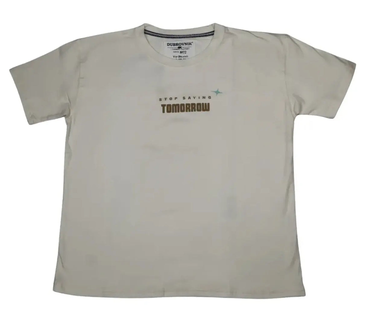 Playera Oversize Stop Saying Tomorrow | Diseño Urbano Dubrovnik