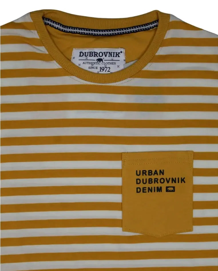 Playera Urban Dubrovnik Denim Rayada Con Bolsillo Dubrovnik