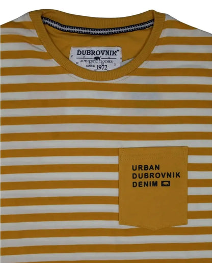 Playera Urban Dubrovnik Denim Rayada Con Bolsillo Dubrovnik