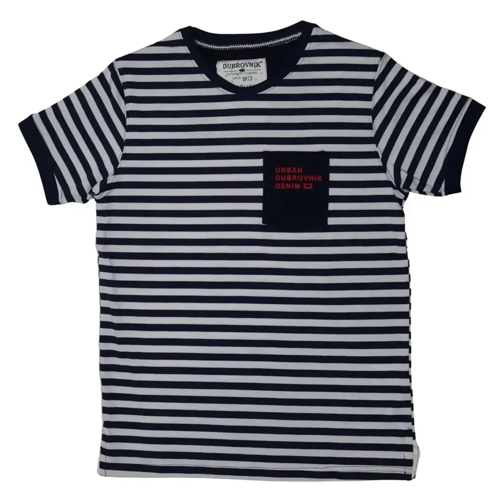 Playera Urban Dubrovnik Denim Rayada Con Bolsillo Dubrovnik
