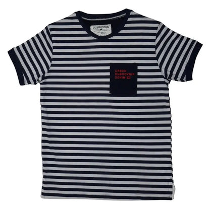 Playera Urban Dubrovnik Denim Rayada Con Bolsillo Dubrovnik