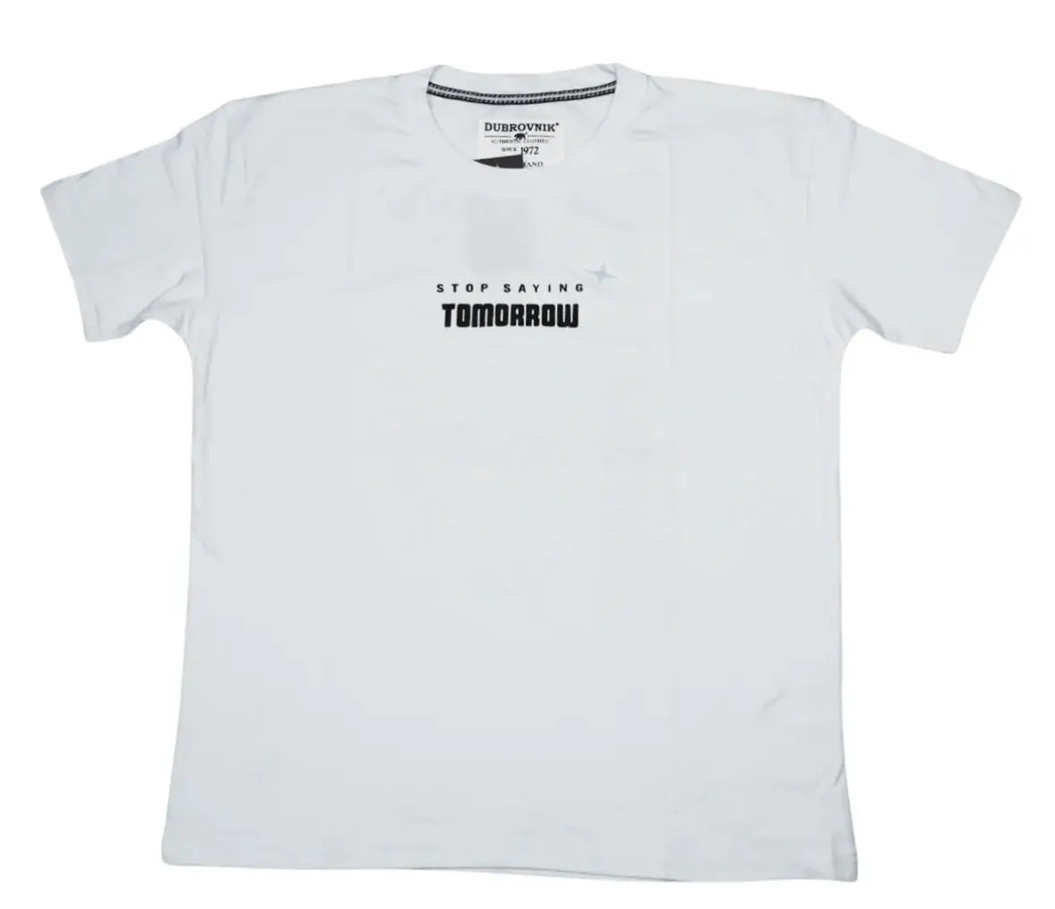 Playera Oversize Stop Saying Tomorrow | Diseño Urbano Dubrovnik