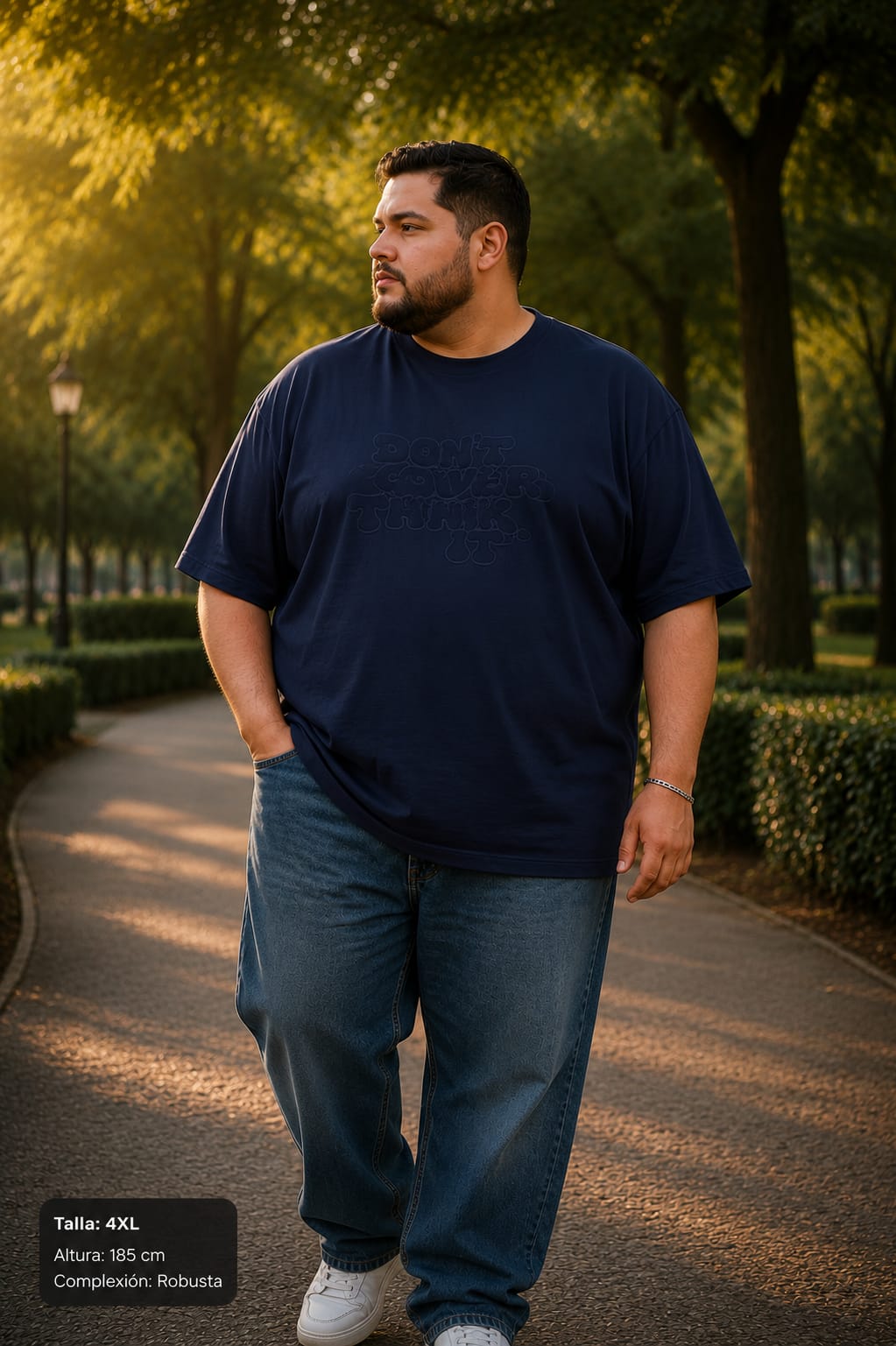 Playera Oversize para Hombre “Don't Overthink It” Dubrovnik
