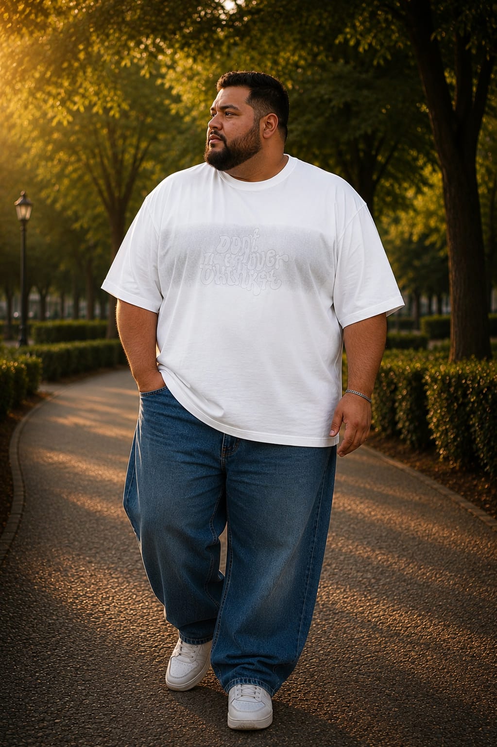 Playera Oversize para Hombre “Don't Overthink It” Dubrovnik