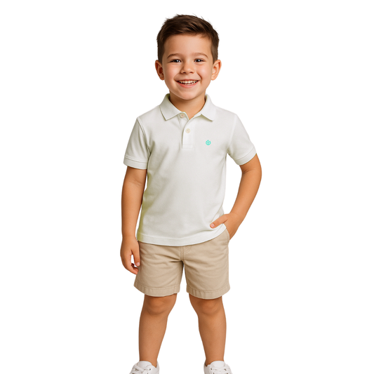 Polo Básico Crema Niño