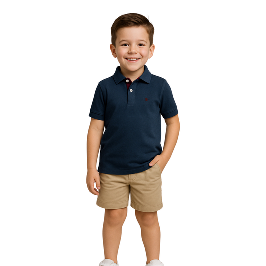 Polo Básico Navy Niño